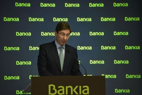 Le président de Bankia, José Ignacio Goirigolzarri, donne une conférence de presse le 28 février 2013 à Madrid